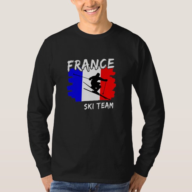 Camiseta de Esqui da França (Frente)