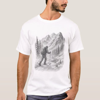 Camiseta de Esqui na Montanha