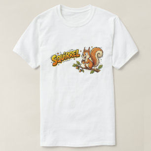 Camiseta de Esquilo Engraçado Distração TDAH Arte 