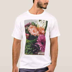 Camiseta de estampas florais Brilhantes e Artístic
