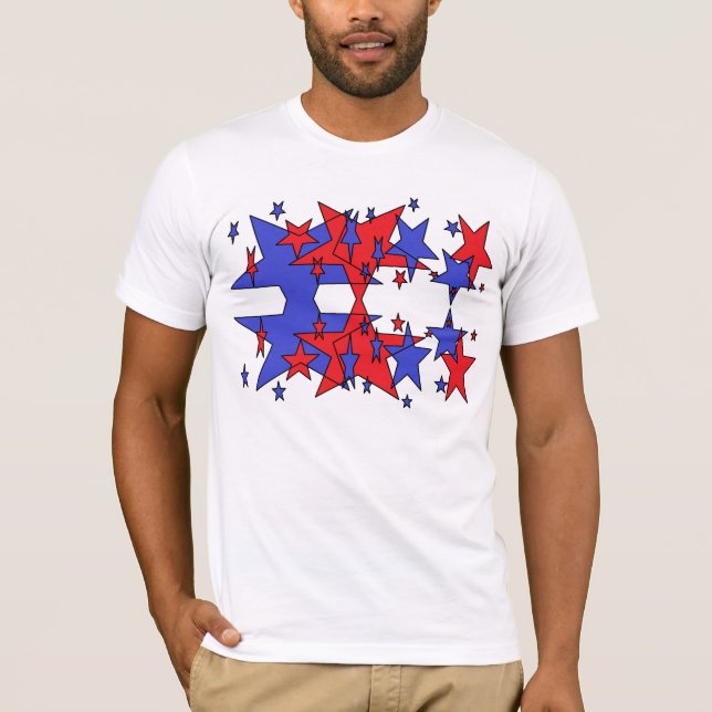 camiseta de estrela patriótica (Frente)