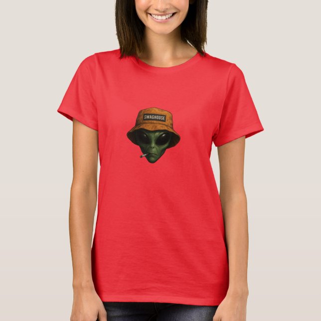 CAMISETA DE EXTRATERRESTRE EM DESIGN  (Frente)