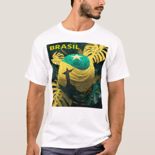 Camiseta de Fã de Futebol Brasil Orgulho do Fute