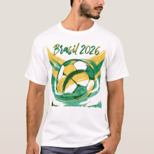 Camiseta de Fã de Futebol Brasil Orgulho do Fute