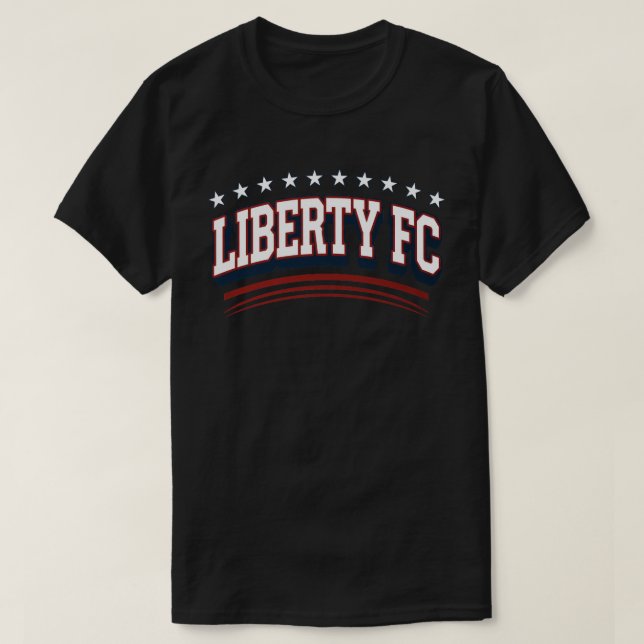 Camiseta de Fã de Futebol Liberty FC | Camisa de F (Frente do Design)