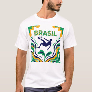 Camiseta de Fã do Brasil Orgulho do Futebol Mu