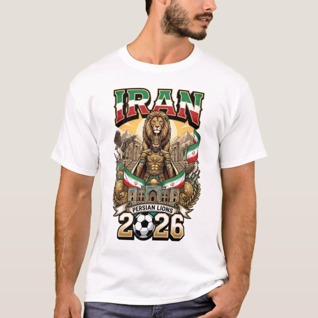 Camiseta de Fã do Irã 2026 (Frente)