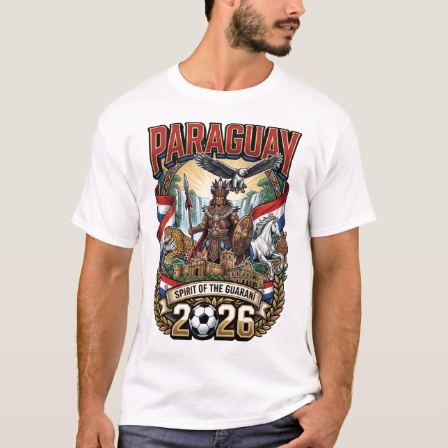 Camiseta de Fã do Paraguai 2026 (Frente)