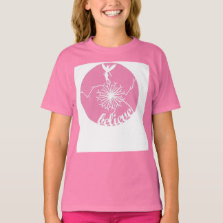 camiseta de fada de crença rosa