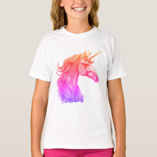 Camiseta de Fantasia Colorida de Unicórnio para Me