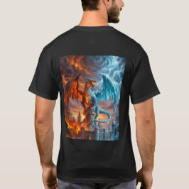 Camiseta de Fantasia de Fogo e Gelo Mitológico par