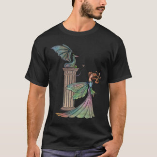 Camiseta de Fantasia Fada e Dragão