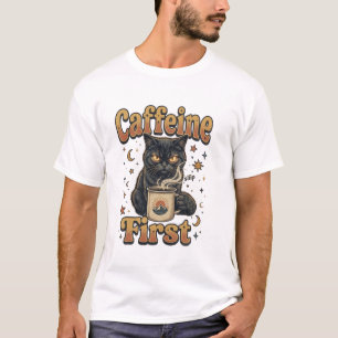 Camiseta de Fantasia Guerreiro Gato Preto