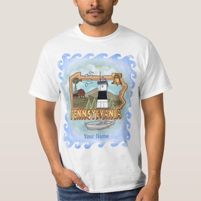 Camiseta de farol da Pensilvânia (Frente)