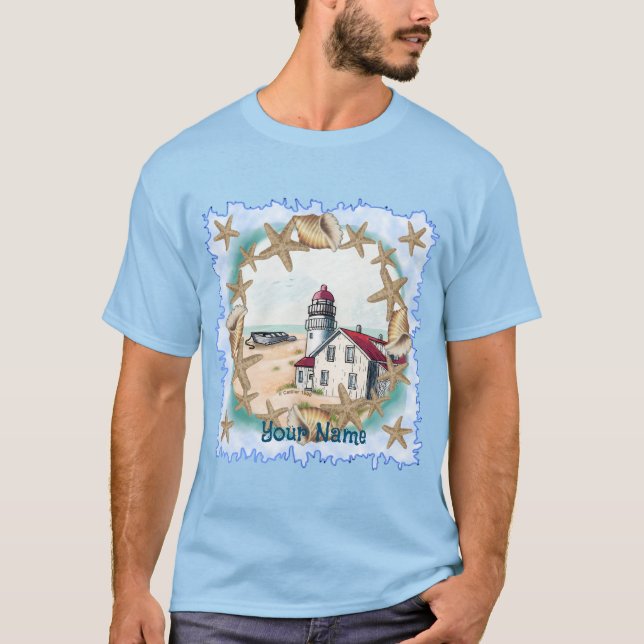 Camiseta de farol de Seashell (Frente)