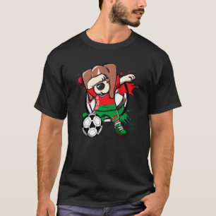 Camiseta de Fãs de Futebol do Belarus com Cachorro