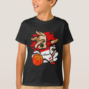 Camiseta de Fãs do Dabbing Dog Indonesia Sketll In