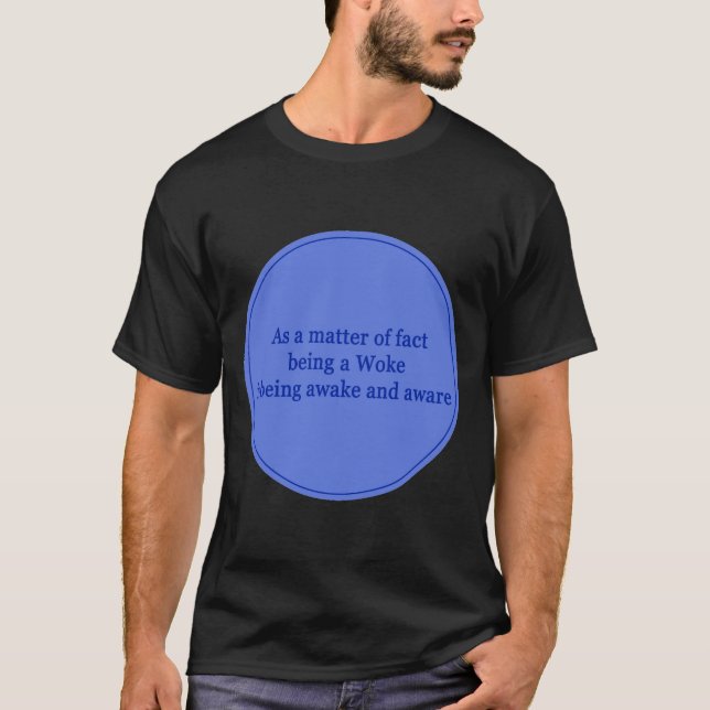 Camiseta De fato, acordou poesia de texto político (Frente)