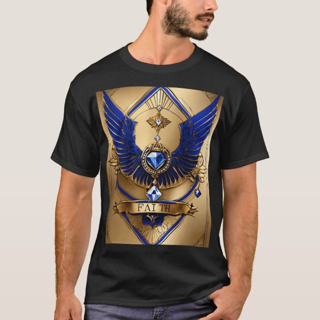 Camiseta de Fé Cristal Diamante - Desenho Espumant (Frente)