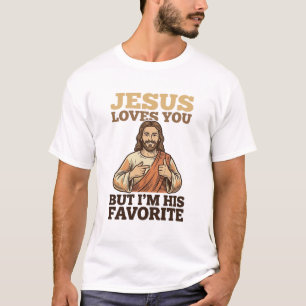 Camiseta De Fé Vintage Engraçada Jesus Te Ama Desi