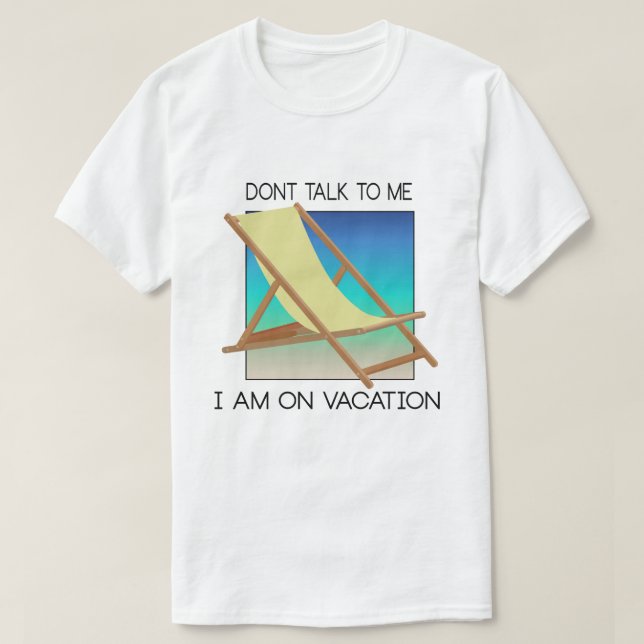 Camiseta De Férias (Frente do Design)