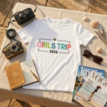 Camiseta de Férias Combinando para Viagem de Garot