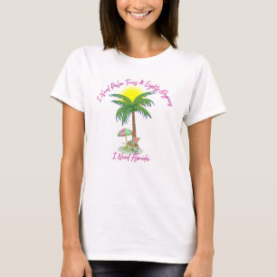 Camiseta de Férias de Praia da Flórida para Mulher