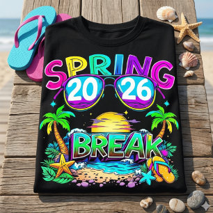 Camiseta de Férias de Praia do Retro Spring Break