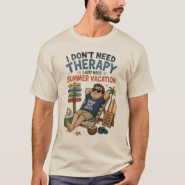 Camiseta de férias de verão do papai fora de servi