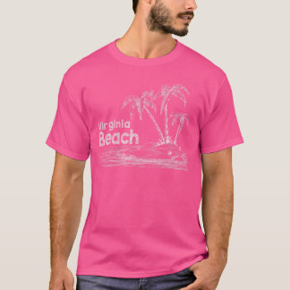 Camiseta de Férias em Família na Praia de Virginia