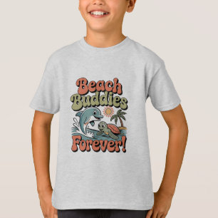 Camiseta de férias engraçados amigos da praia para