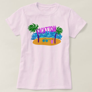 Camiseta de Férias na Ilha