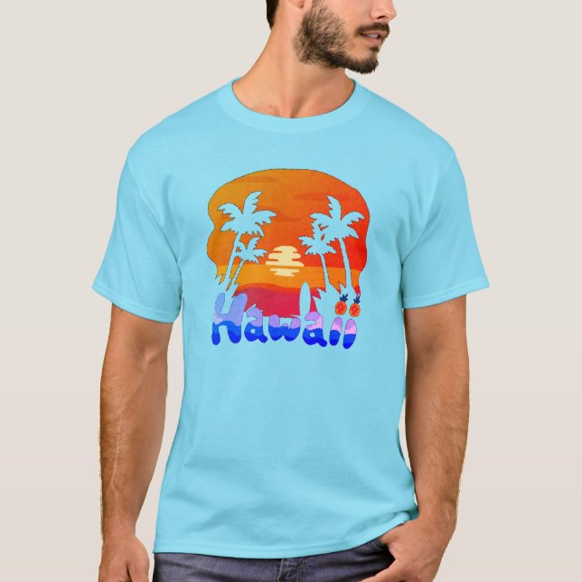 Camiseta de Férias no Havaí (Frente)
