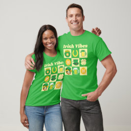 Camiseta de Festa com Vibrações Irlandesas