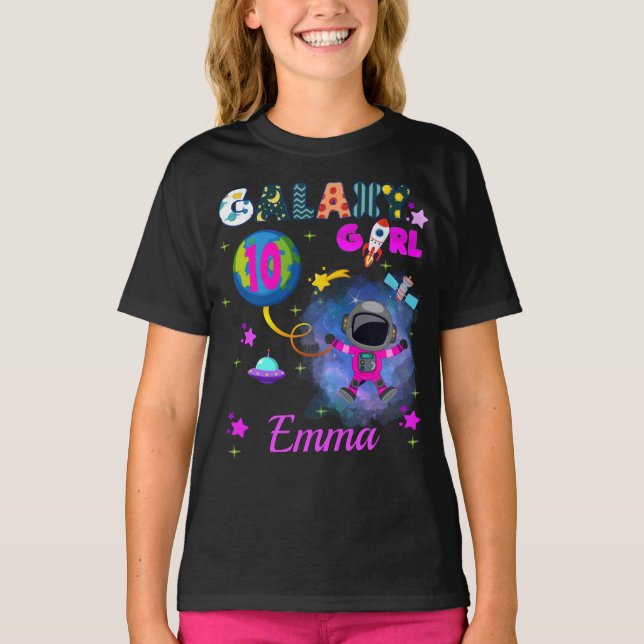 Camiseta de Festa de aniversário da Galáxia do Esp (Frente)
