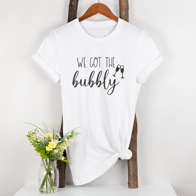 Camiseta de festa de casamento divertida com bolha (Criador carregado)