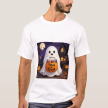 Camiseta de festa de Halloween com truque ou trave