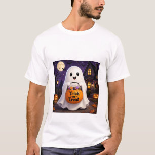 Camiseta de festa de Halloween com truque ou trave