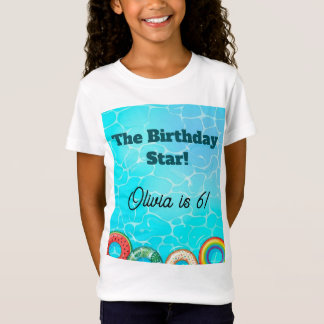 Camiseta de festa infantil na piscina
