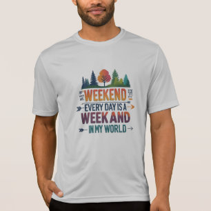 Camiseta de Fim de Semana – Aventura Selvagem e Li