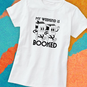 Camiseta de Fim de Semana para Amantes de Livros