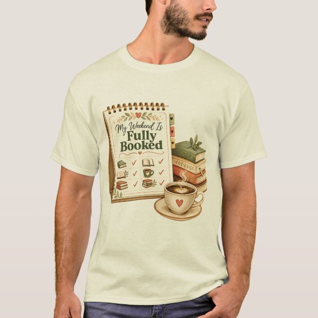 Camiseta de Fim de Semana Totalmente Reservado par (Frente)