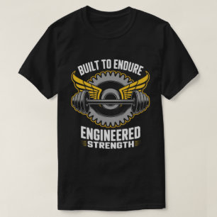 Camiseta de Fitness Roda Alada Construída para Sup