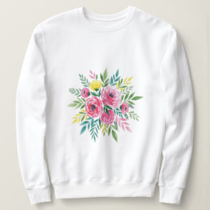 Camiseta de flor silvestre, de cor natural, de uso
