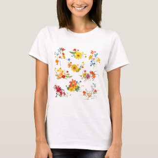 camiseta de flores silvestres