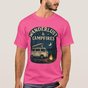 camiseta de fogueira de acampamento