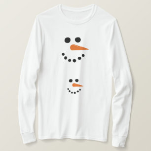 Camiseta De Folha De Neve A Ser Maternidade Longa