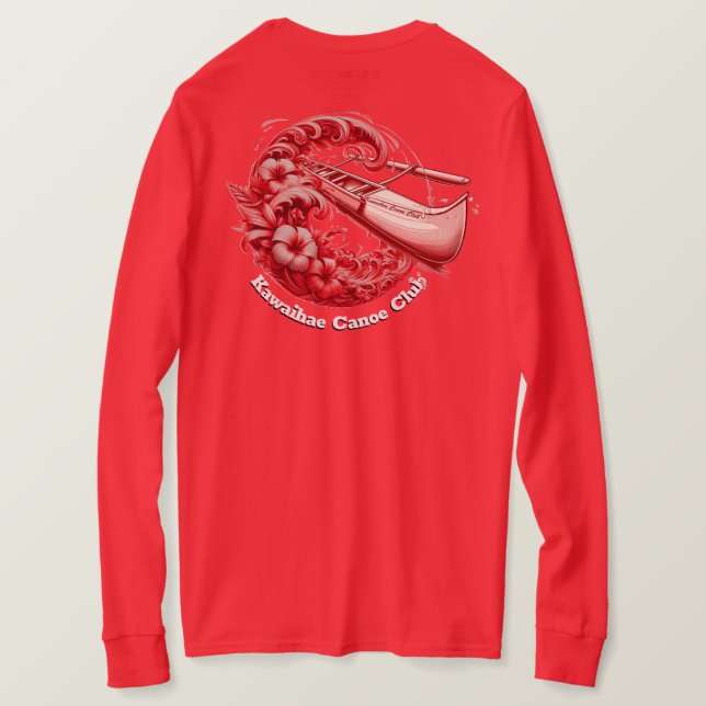 Camiseta de folhas compridas da KCC (Verso do Design)