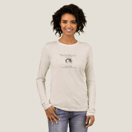 Camiseta de folhas compridas feminina