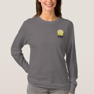 Camiseta de folhas longas, de Cinza fumegante